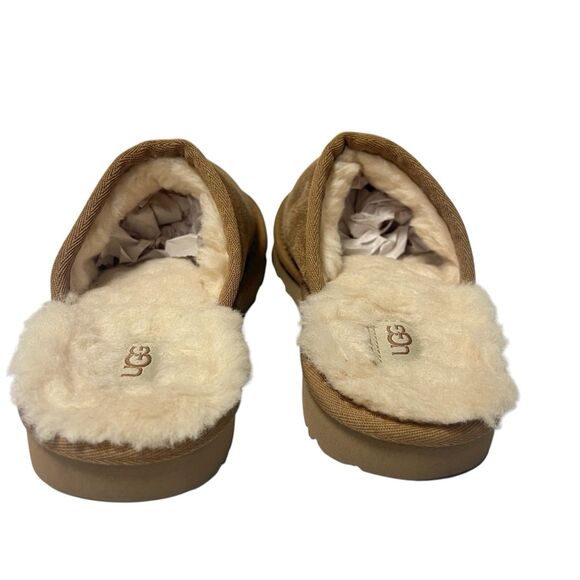 UGG Keegan Slide Slipper Chestnut  Suede Shearling Slip On Shoes Kids Size 1 US - Picture 8 of 10